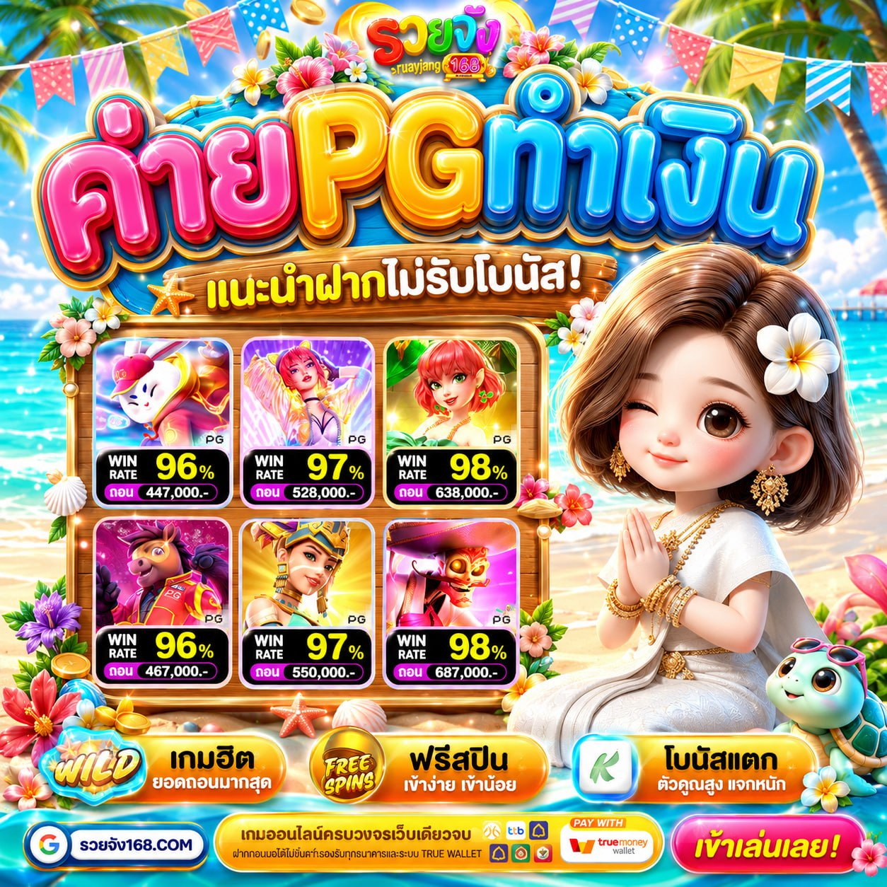 ฝาก 20 รับ 100 WALLET ทุนนิดเดียวก็ฟินได้จัดไปเน้นๆ เต็มคาราเบล